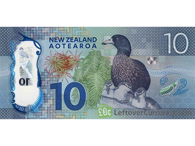 NZ $10 note back