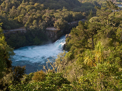 Huka falls from above