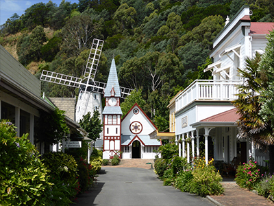 Nelson windmill and village